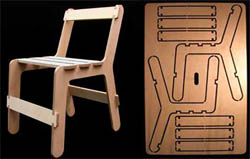 chair-fix-ben-wilson La sedia che esce da un foglio di compensato