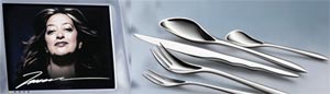 Zaha Hadid: nuova collezione posate Zaha cutlery