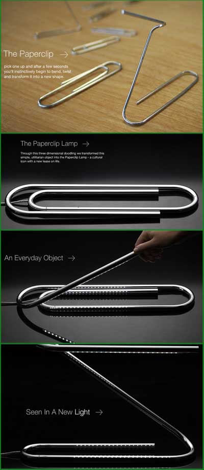 Paperclip Lamp