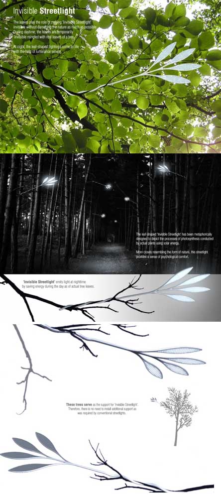 Invisible Streetlight, light eco design