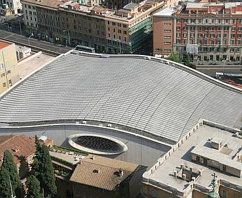 Aula Nervi, moduli fotovoltaici