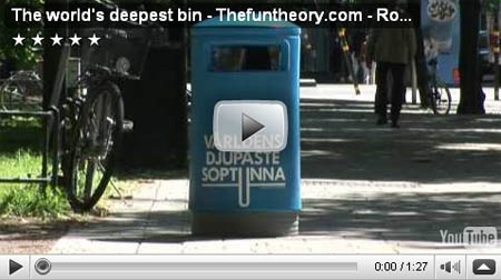 The Fun Theory: The World\'s deepest bin